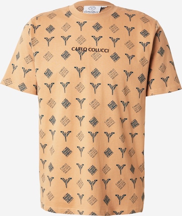 Carlo Colucci T-shirt 'Falchi' i beige: framsida