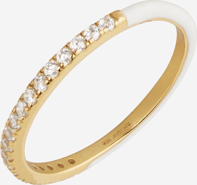 Glanzstücke München Ring mit Zirkonia in goldgelb / transparent / weiß, Produktansicht