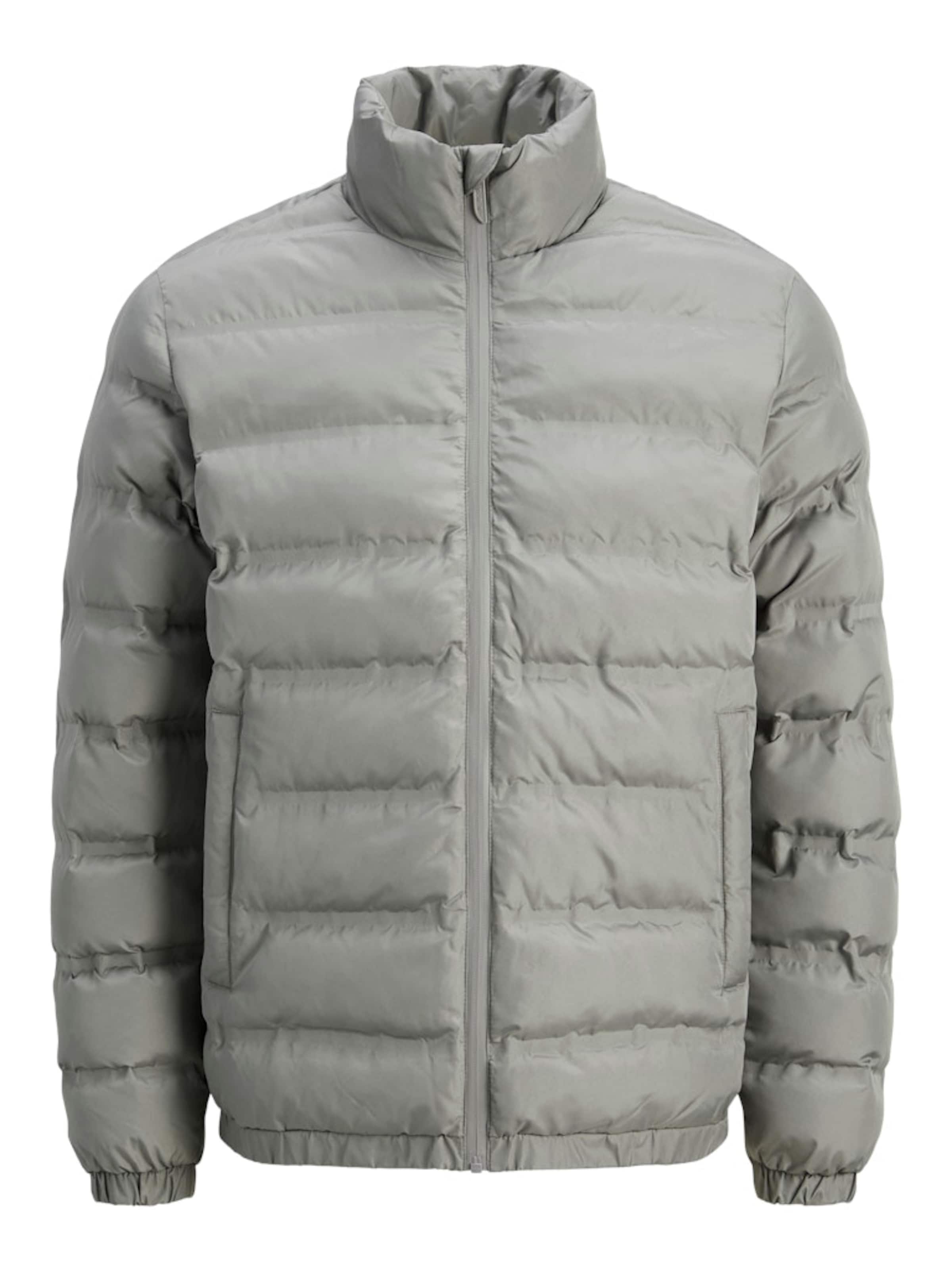 JACK & JONES Winter Jacket 'JCOFUSION' in Grey: front
