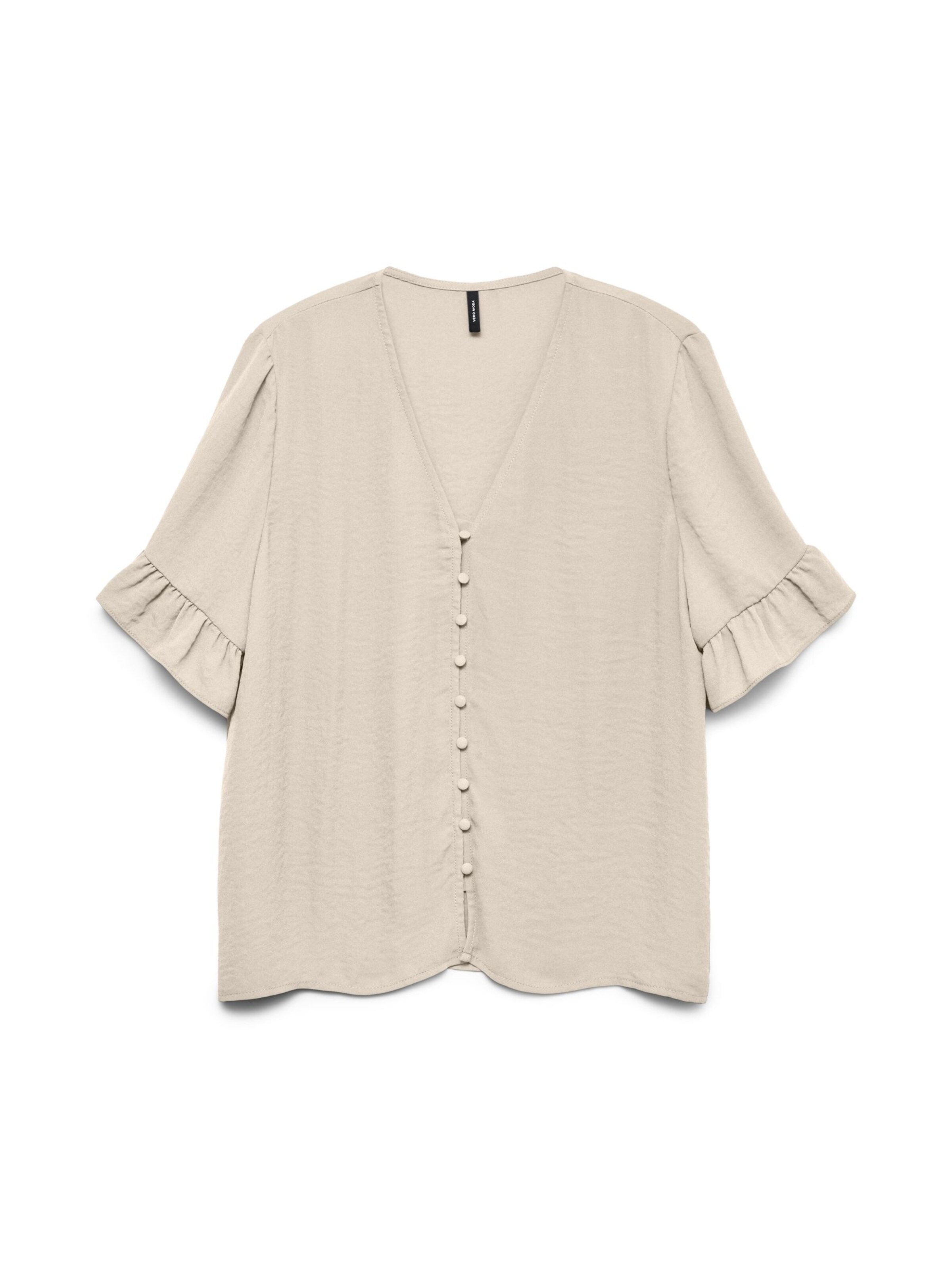 Vero Moda Curve Blouse in Beige: front