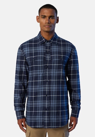 North Sails Regular fit Button Up Shirt in Blue: front