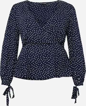 Dorothy Perkins Curve Blus i blå: framsida