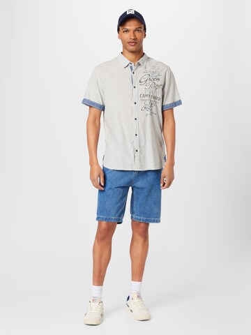 CAMP DAVID Regular Fit Hemd in Blau