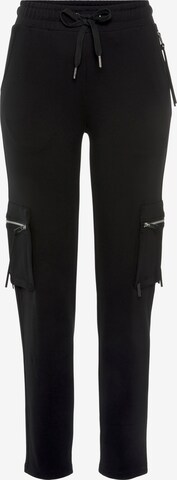 BRUNO BANANI Skinny Cargohose in Schwarz: predná strana