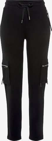 BRUNO BANANI Skinny Cargo Pants in Black: front