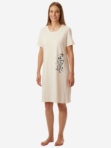 Chemise de nuit ' Nightwear ' uncover by SCHIESSER en beige