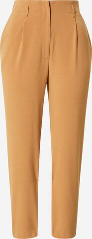 Pantaloni con pieghe di Warehouse in marrone: frontale