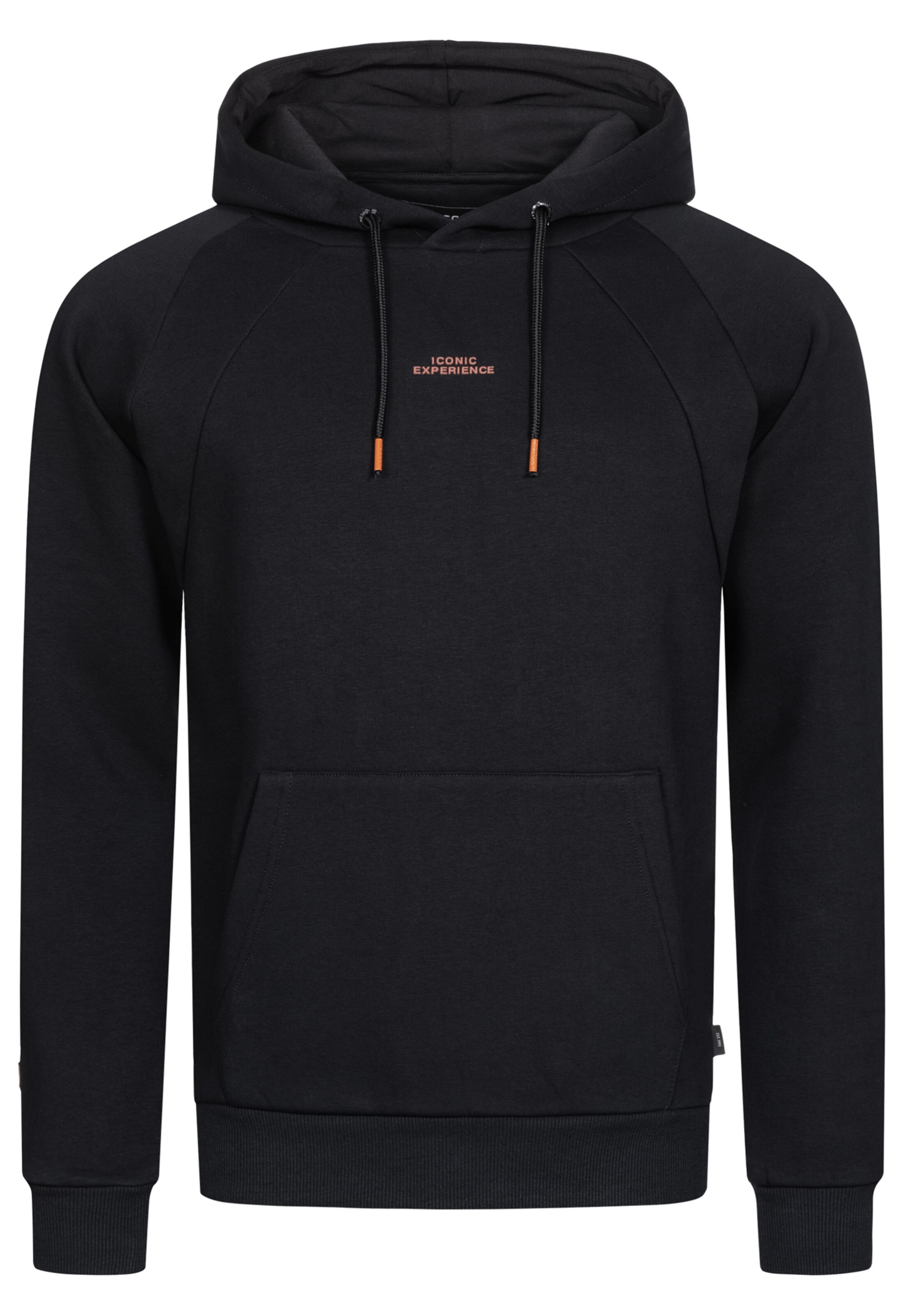 INDICODE JEANS Sweatshirt 'Virginia' in Schwarz: Vorderseite