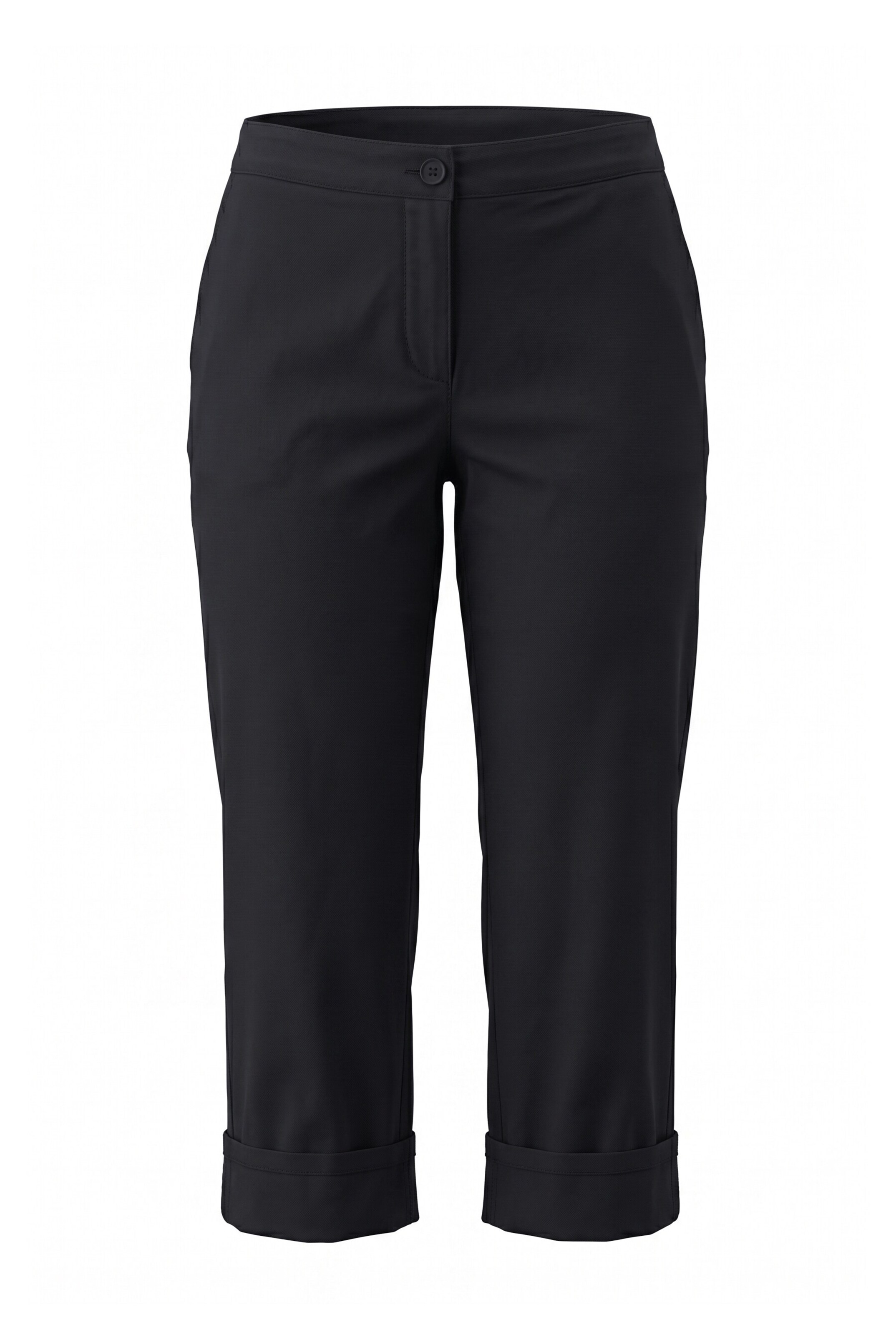 Angel of Style Regular Trousers in Black: front