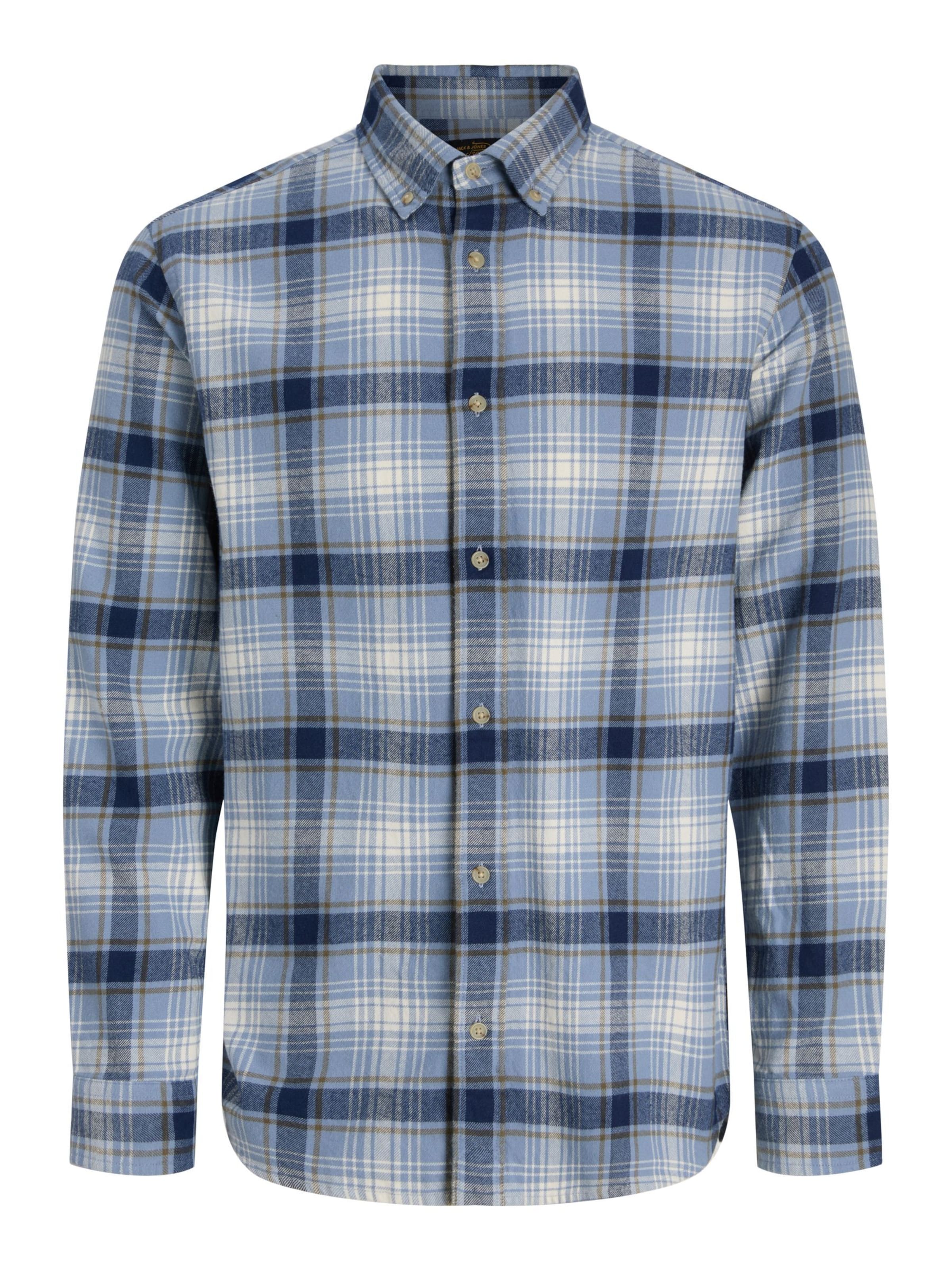 JACK & JONES Regular Fit Hemd 'JPRBluharvey' in Blau: Vorderseite