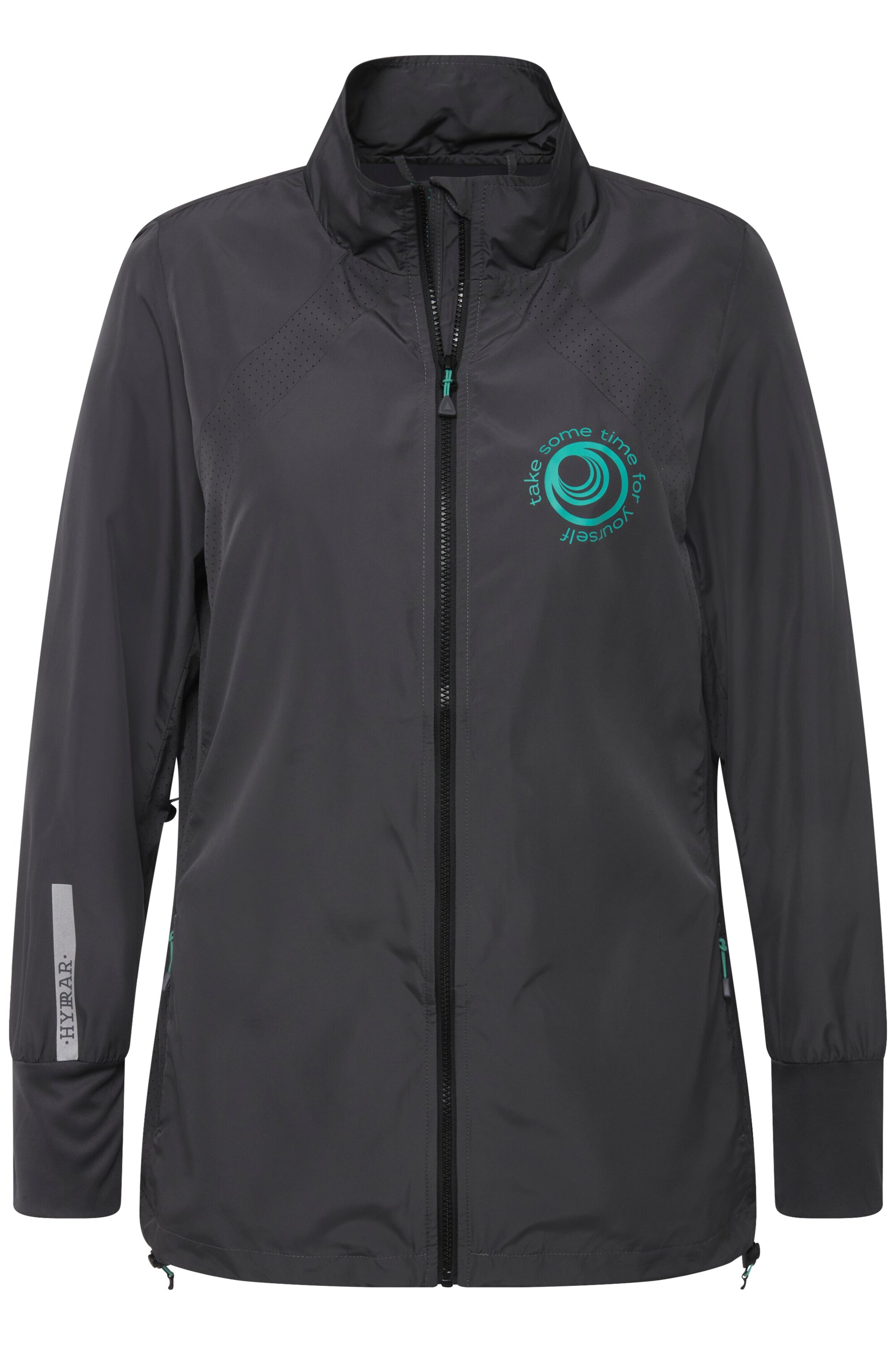 Ulla Popken Performance Jacket in Black: front