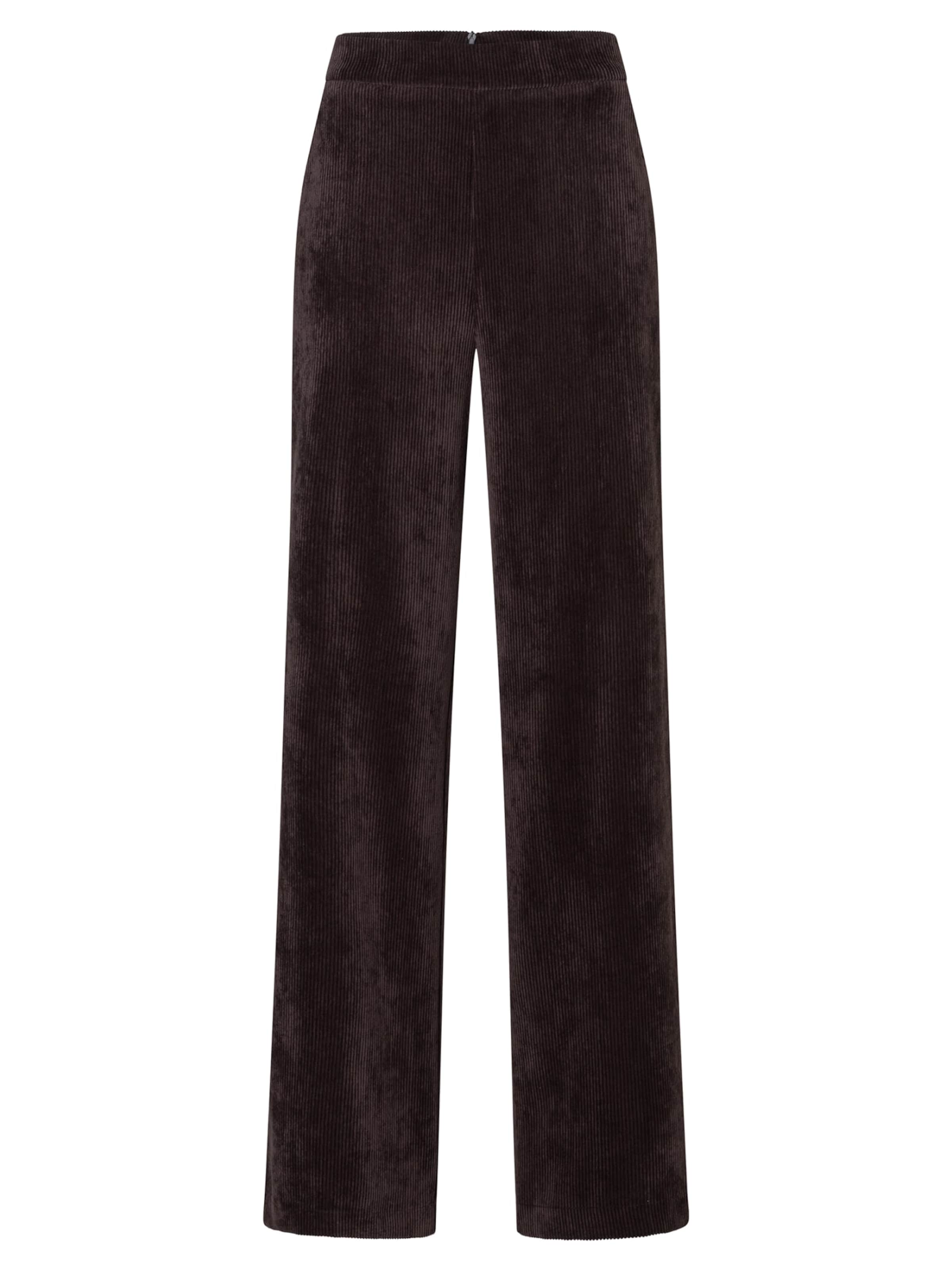 Ana Alcazar Regular Trousers 'Enliria' in Brown: front