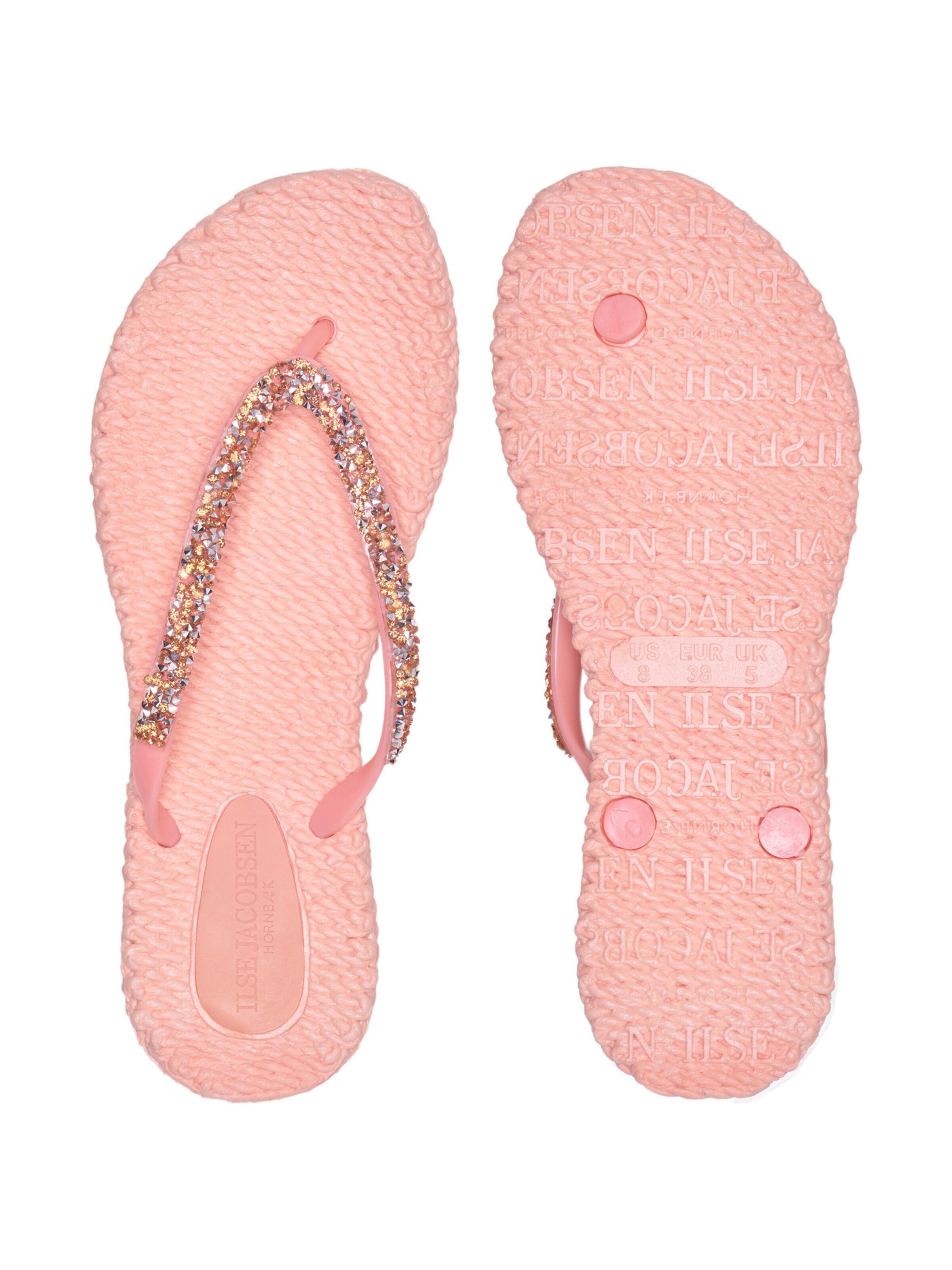 ILSE JACOBSEN T-bar sandals 'Cheerful' in Orange