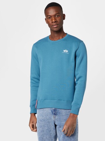 ALPHA INDUSTRIES Sweatshirt in Blau: Vorderseite