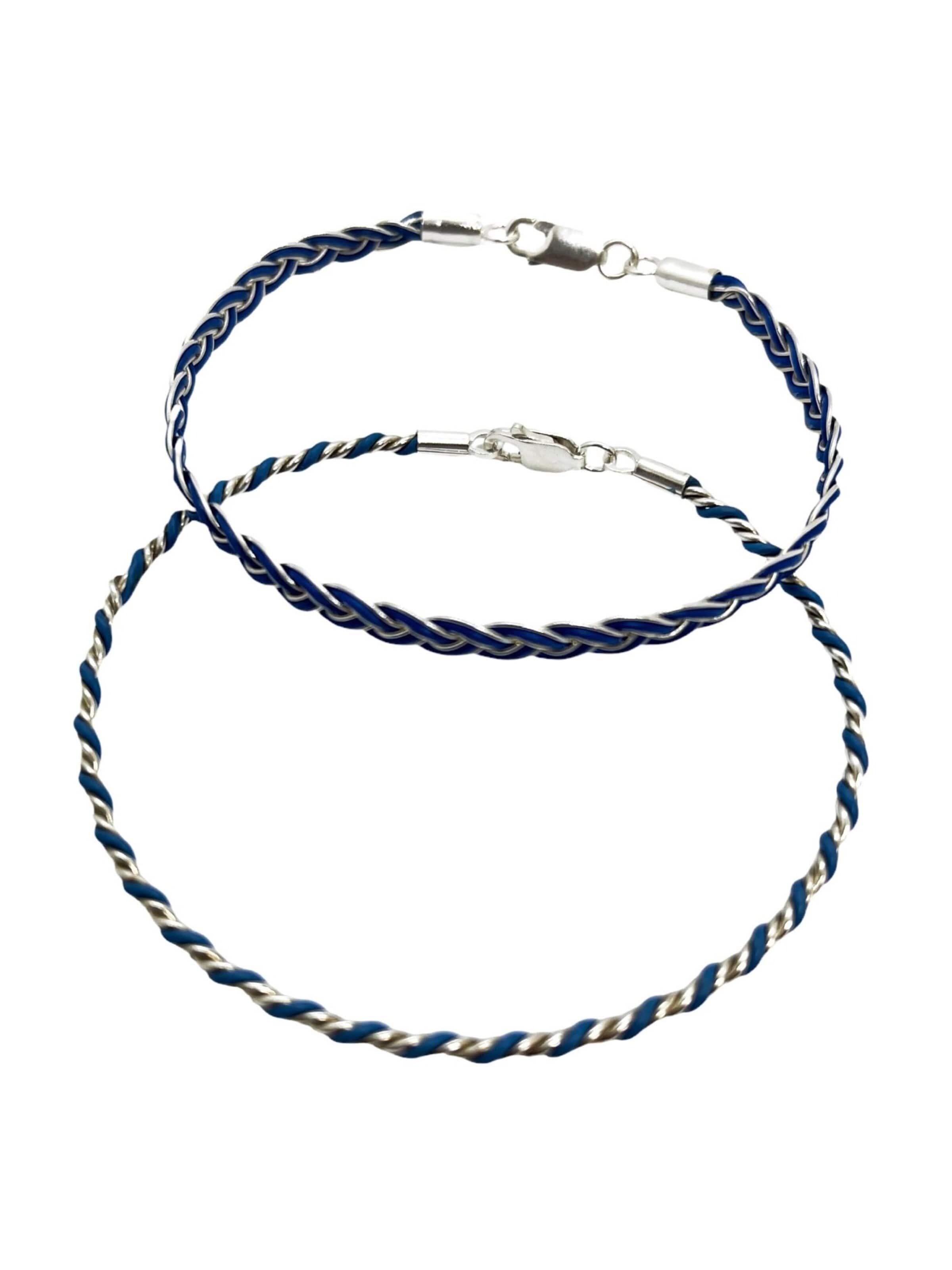 Plata Única Bracelet in Blue: front