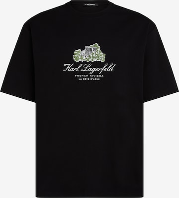Karl Lagerfeld Paita 'Villa la Vigie' värissä musta: etupuoli