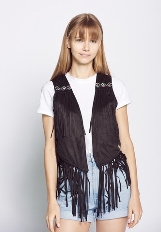 Maze Vest 'Sousa' in Black: front