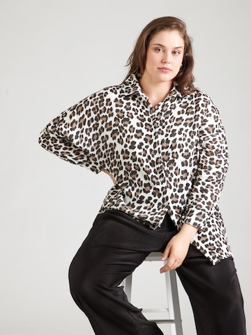 Z-One Blouse 'Le44ony' in Wit: voorkant