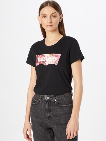 LEVI'S ® Shirt 'The Perfect Tee' in Zwart: voorkant