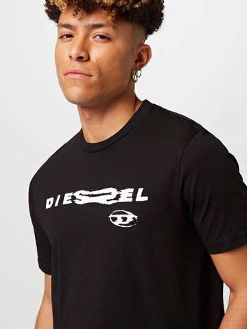 DIESEL Shirt 'JUST' in Black