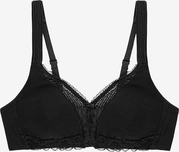 TRIUMPH Bra 'Modern Lace + Cotton' in Black: front