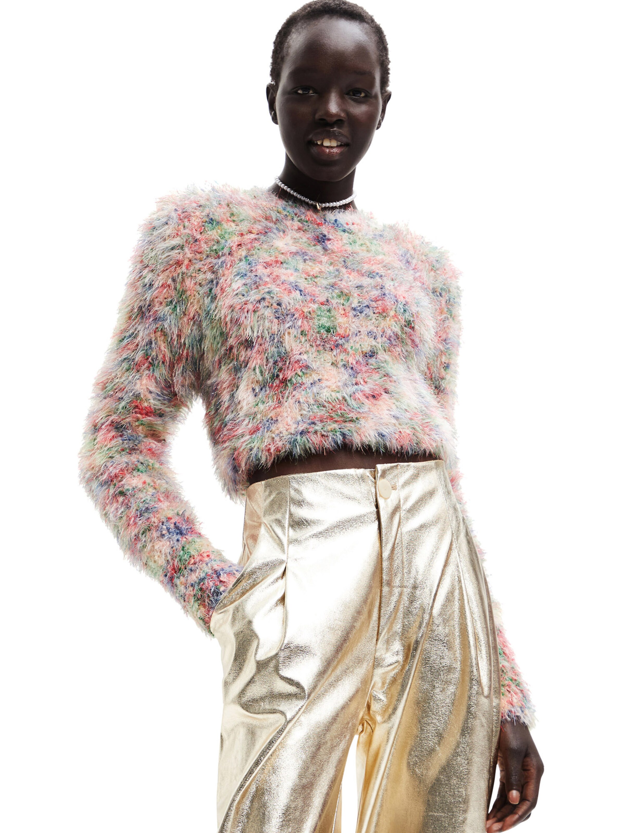 Desigual Sveter 'MIA' - Zmiešané farby: predná strana