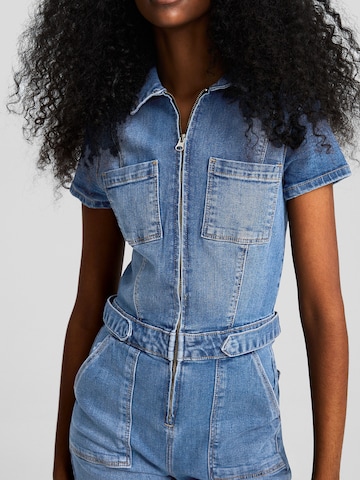 Bershka Jumpsuit in Blauw