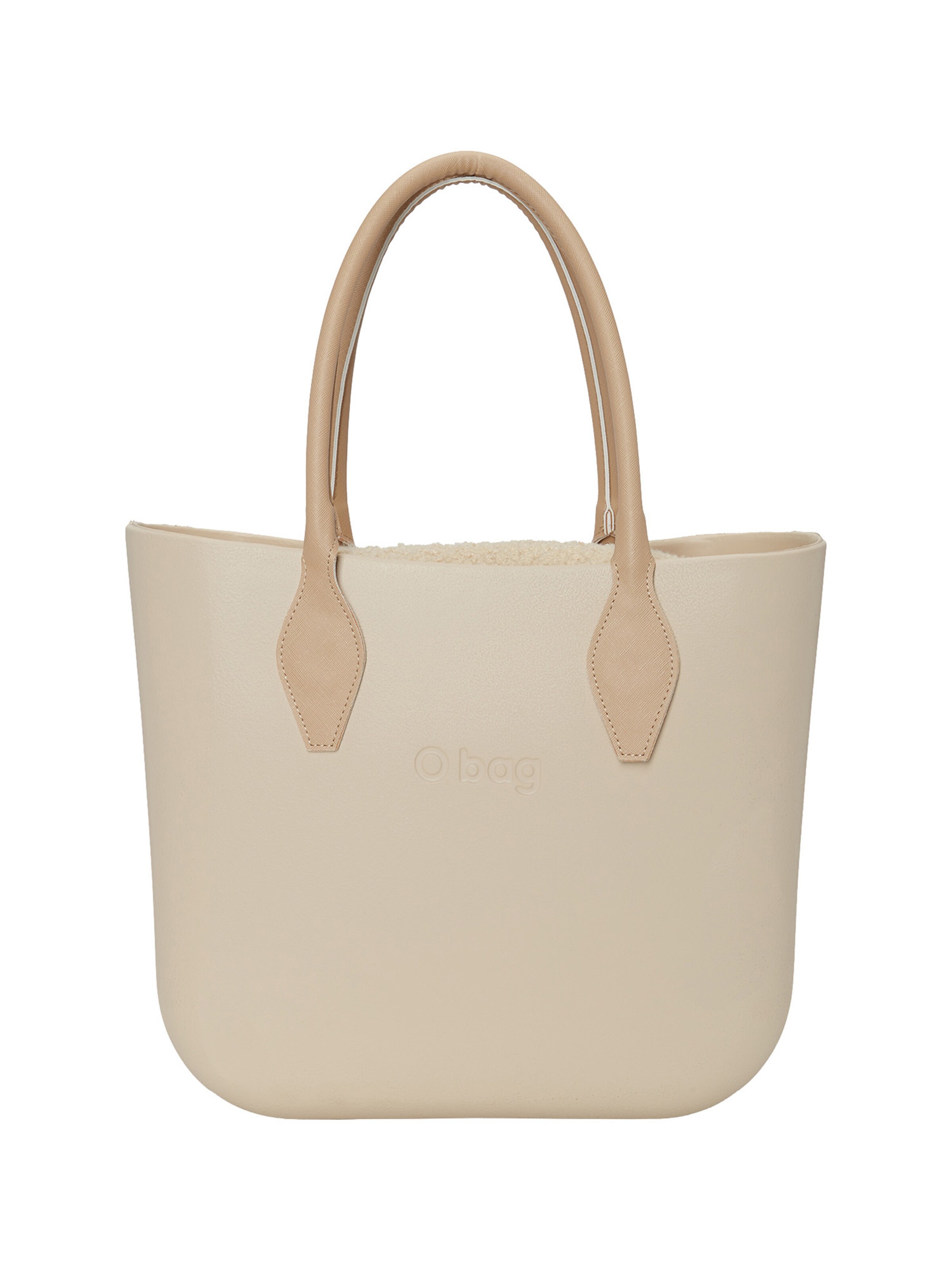 O bag Shopper in Beige: front