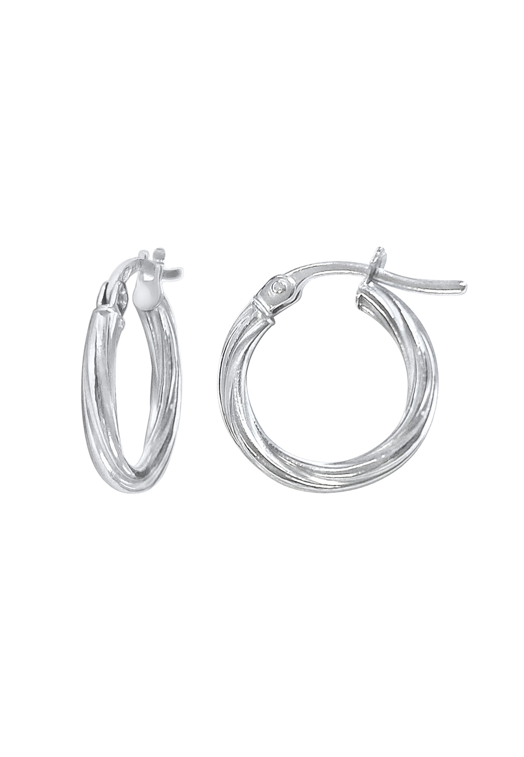 ELLI PREMIUM Boucles d'oreilles en blanc, Vue avec produit