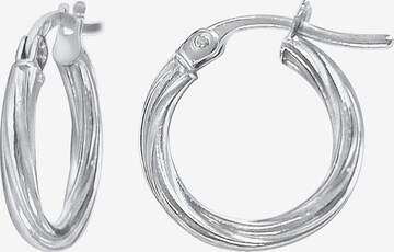 Boucles d'oreilles ELLI PREMIUM en blanc : devant