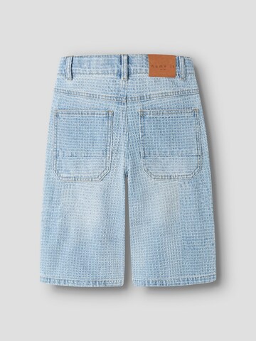 NAME IT - Pierna ancha Pantalón en azul