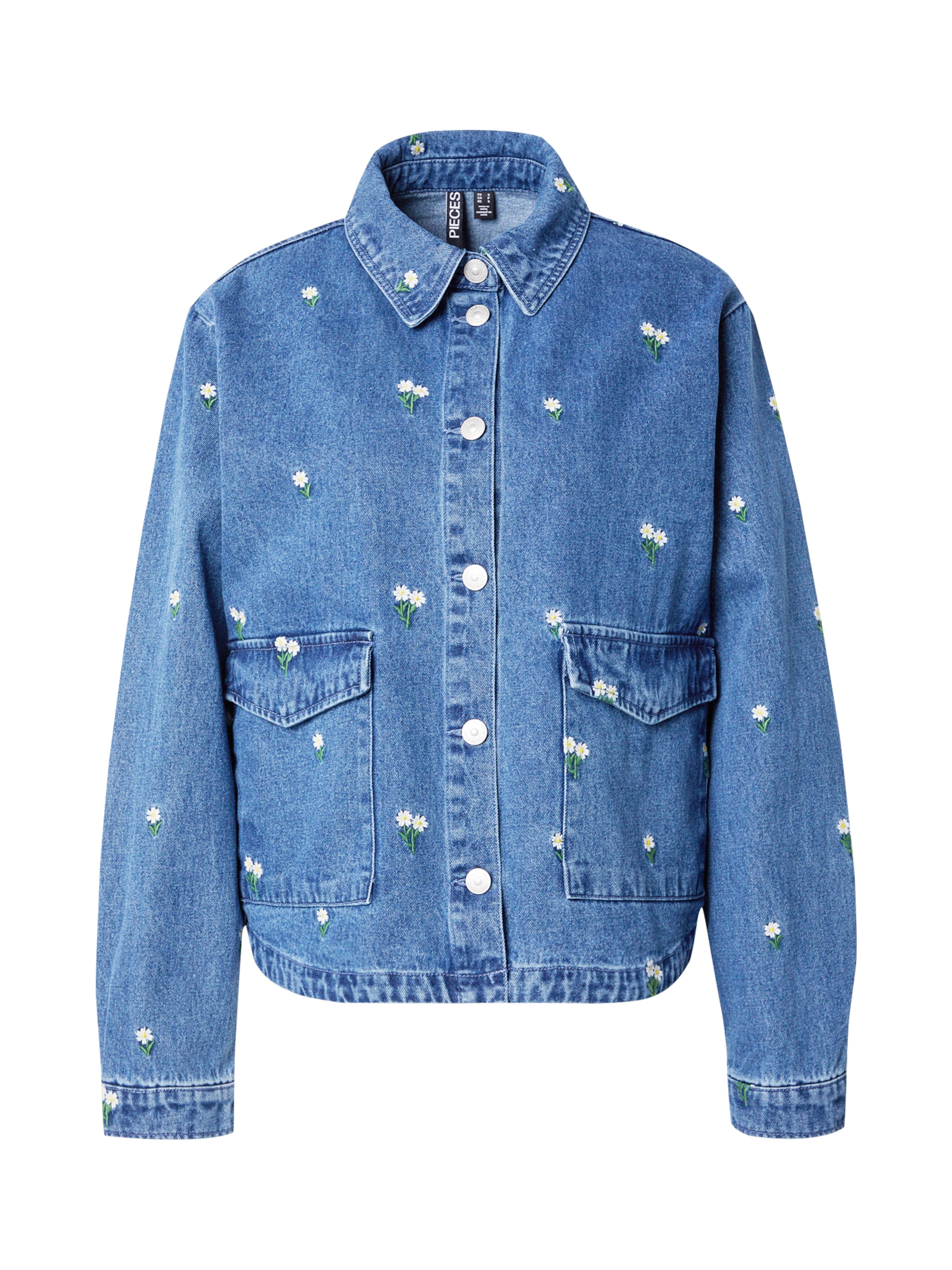 PIECES Jacke 'PCFreia' in Blau: Vorderseite