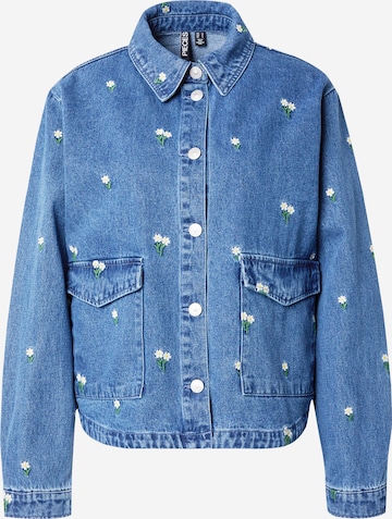 PIECES - Chaqueta de entretiempo 'PCFreia' en azul: frente