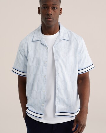 WE FashionComfort Fit Košulja - plava boja: prednji dio