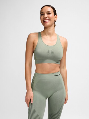 Bustier Soutien-gorge de sport Hummel en vert : devant