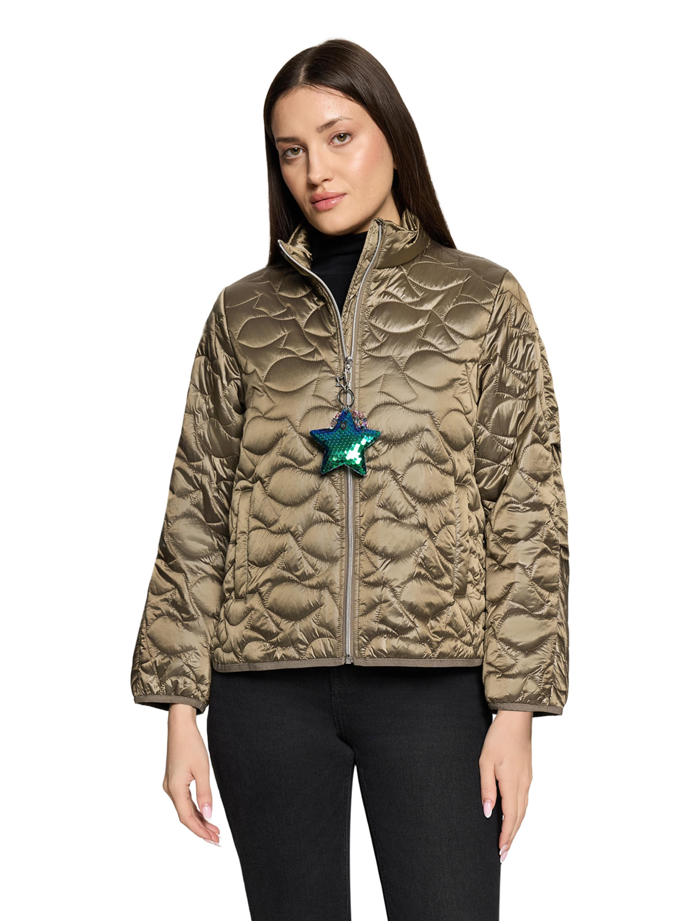 Cartoon Winterjas in Groen: voorkant