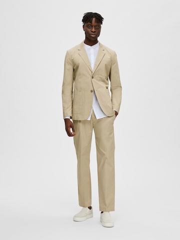 SELECTED HOMME Regular fit Blazer 'Loik' in Beige