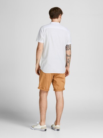 JACK & JONES Regular fit Button Up Shirt 'Summer Band' in White