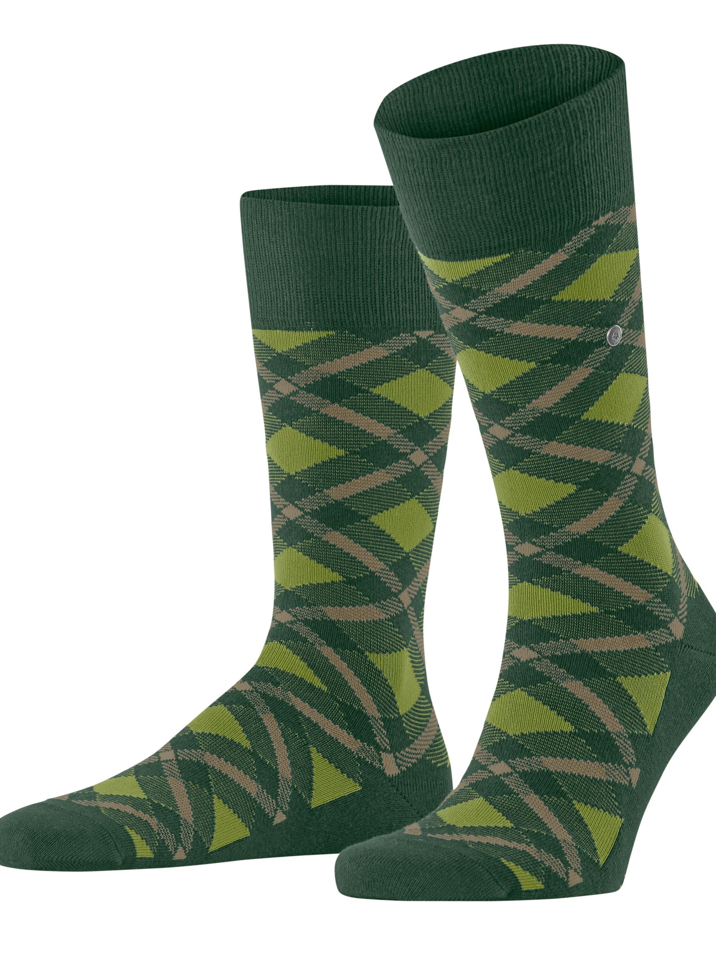 BURLINGTON Socks 'Tartan' in Green: front
