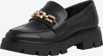 s.Oliver - Sapato Slip-on em preto: frente