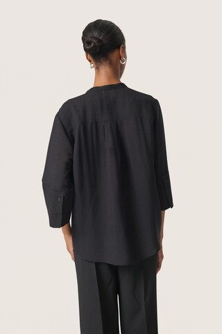 Chemisier 'SLAlbia' SOAKED IN LUXURY en noir