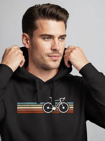 Neverless Sweatshirt 'Fahrrad Vintage' in Black
