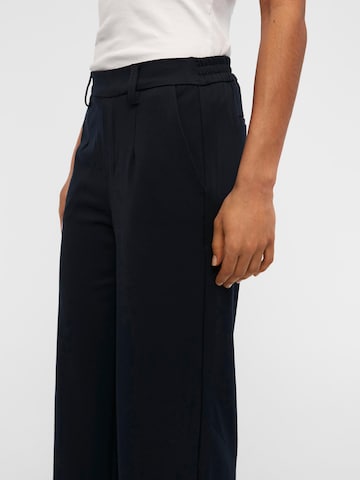 OBJECT - Perna larga Calças 'Lisa' em azul