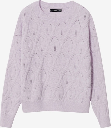 MANGO Sweater 'FLORITA' in Purple: front