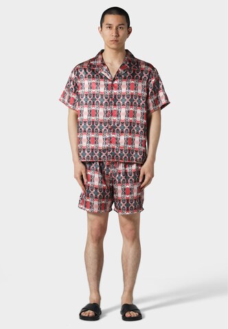 Fit confort Chemise 'COCKPIT CUBAN' Pas De Monaco en rouge