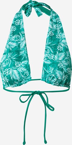 Hunkemöller Triangle Bikini top in Green: front