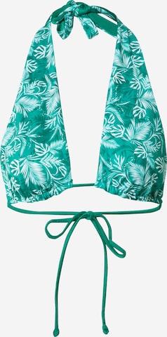 Hunkemöller Triangle Bikini Top in Green: front