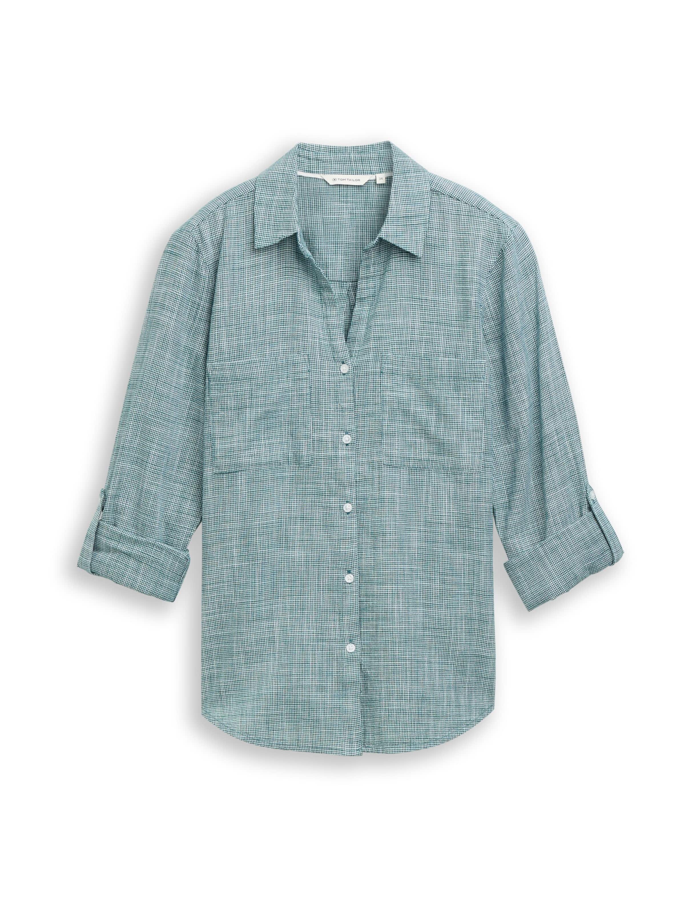 TOM TAILOR - Blusa em verde: frente