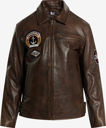 DreiMaster Vintage Between-Season Jacket in Brown: front