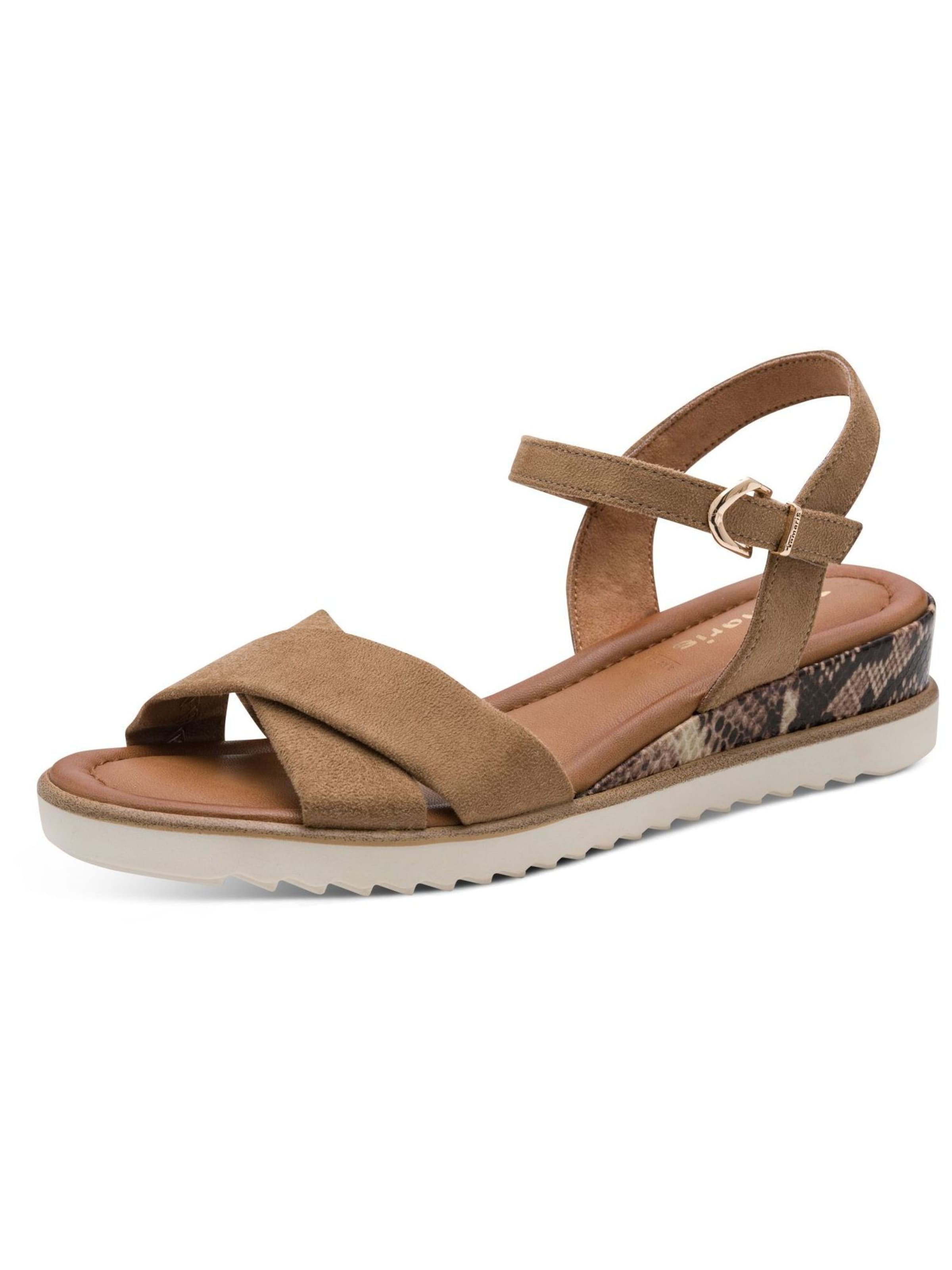 Tamaris Sandaal in Beige: voorkant